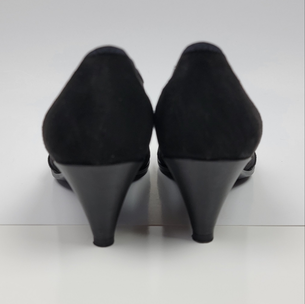 Ecco Shape 45 Pointy Sleek Slip On Heels Booties 39 - Picture 10 of 11